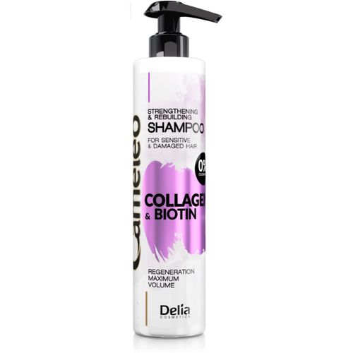 Cameleo Collagen & Biotin champú revitalizador para cabello dañado y frágil 250 ml - Delia Cosmetics - Modalova