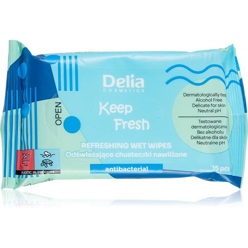 Keep Fresh Antibacterial erfrischende Feuchttücher 15 St - Delia Cosmetics - Modalova