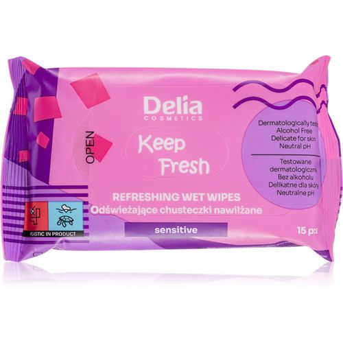 Keep Fresh Sensitive erfrischende Feuchttücher 15 St - Delia Cosmetics - Modalova