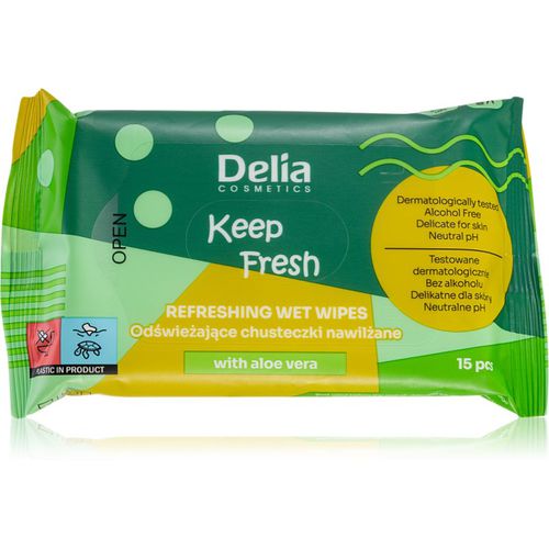 Keep Fresh Aloes salviette rinfrescanti umidificate - Delia Cosmetics - Modalova