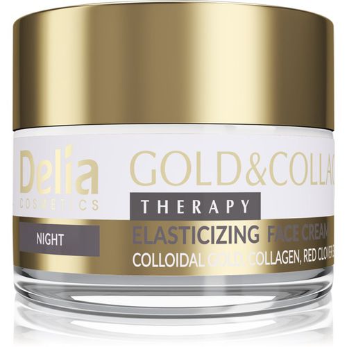 Gold & Collagen Therapy crema de noche aumenta la elasticidad de la piel 50 ml - Delia Cosmetics - Modalova