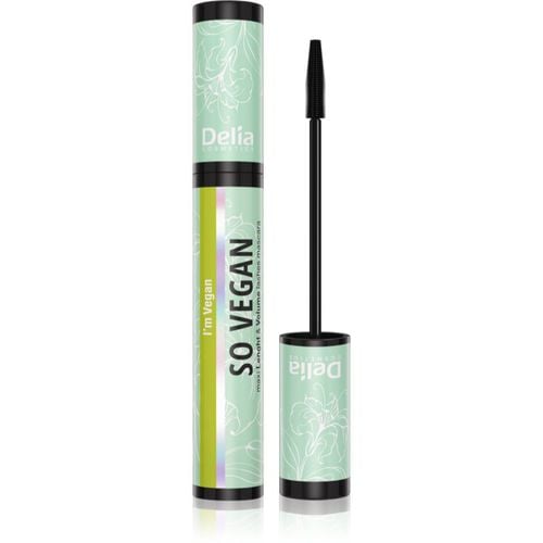 So Vegan máscara de pestañas para aportar volumen y longitud tono Black 11 ml - Delia Cosmetics - Modalova