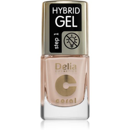 Coral Hybrid Gel esmalte para uñas en gel sin usar lámpara UV/LED tono 112 11 ml - Delia Cosmetics - Modalova