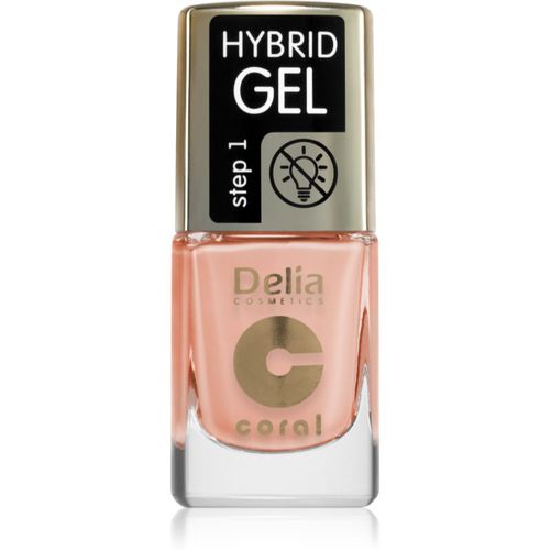 Coral Hybrid Gel esmalte para uñas en gel sin usar lámpara UV/LED tono 113 11 ml - Delia Cosmetics - Modalova