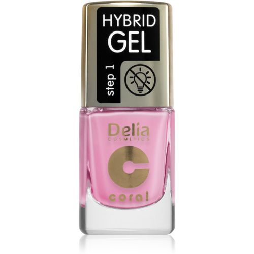 Coral Hybrid Gel esmalte para uñas en gel sin usar lámpara UV/LED tono 116 11 ml - Delia Cosmetics - Modalova