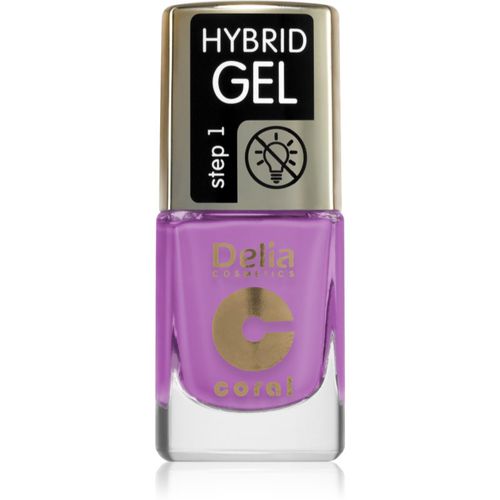 Coral Hybrid Gel esmalte para uñas en gel sin usar lámpara UV/LED tono 118 11 ml - Delia Cosmetics - Modalova