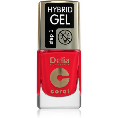 Coral Hybrid Gel Gel-Lack für Fingernägel - keine UV/LED Lampe erforderlich Farbton 119 11 ml - Delia Cosmetics - Modalova