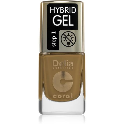 Coral Hybrid Gel esmalte para uñas en gel sin usar lámpara UV/LED tono 124 11 ml - Delia Cosmetics - Modalova