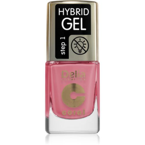 Coral Hybrid Gel esmalte para uñas en gel sin usar lámpara UV/LED tono 121 11 ml - Delia Cosmetics - Modalova