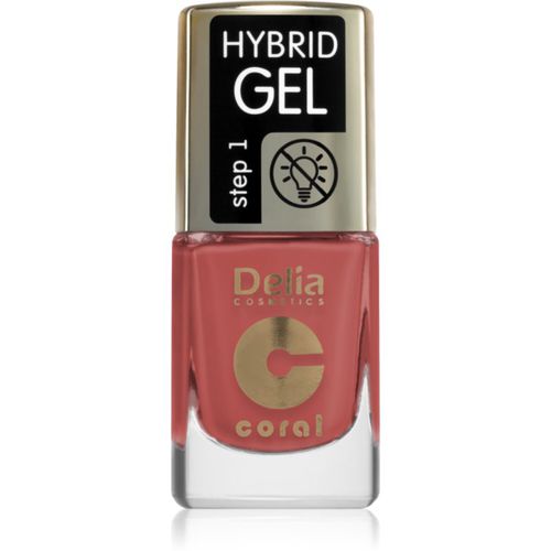 Coral Hybrid Gel esmalte para uñas en gel sin usar lámpara UV/LED tono 122 11 ml - Delia Cosmetics - Modalova