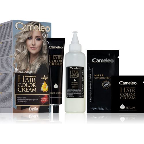 Cameleo Omega tinta permanente per capelli colore 9.1 Ultimate Ash Blonde - Delia Cosmetics - Modalova