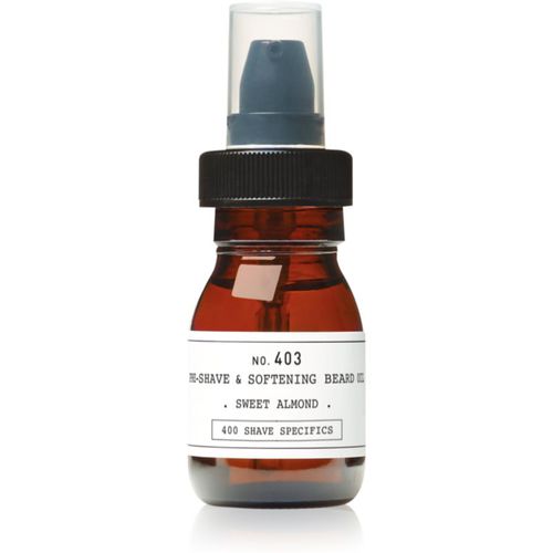 No. 403 Pre-Shave&Softening Beard Oil olio pre-rasatura Sweet Almond 30 ml - Depot - Modalova