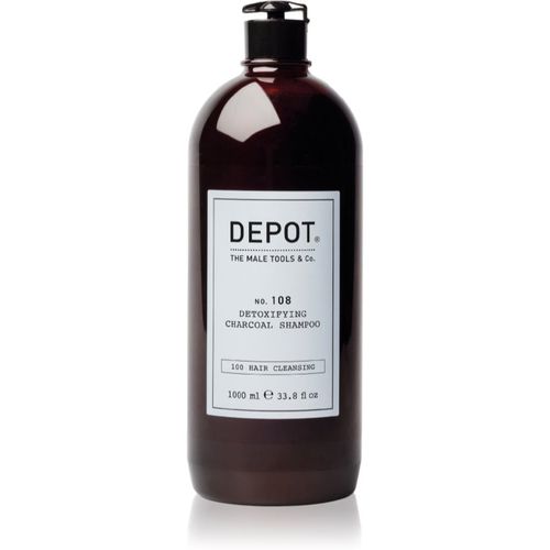 No. 108 Detoxifing Charchoal Shampoo shampoo detergente detossinante per tutti i tipi di capelli 1000 ml - Depot - Modalova