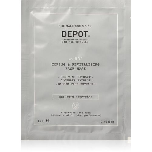 No. 806 Toning & Revitalizing Face Mask revitalisierende Gesichtsmaske für Herren 12x13 ml - Depot - Modalova