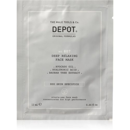 No. 807 Deep Relaxing Face Mask beruhigende und hydratisierende Maske für Herren 12x13 ml - Depot - Modalova