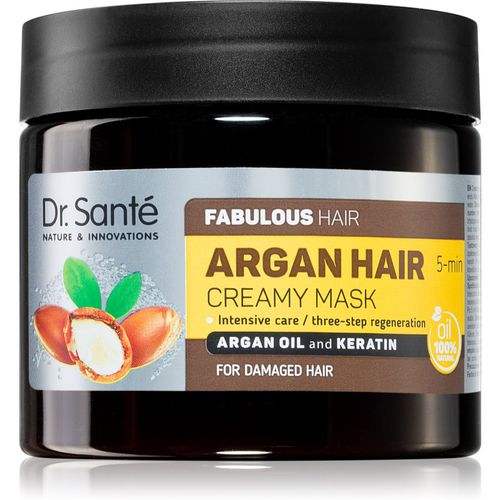 Argan mascarilla textura crema para cabello maltratado o dañado 300 ml - Dr. Santé - Modalova