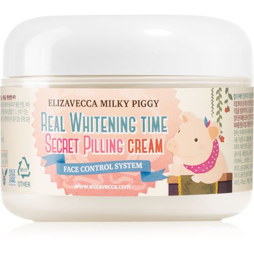 Milky Piggy Real Whitening Time Secret Pilling Cream crema hidratante suavizante con efecto exfoliante 100 ml - Elizavecca - Modalova