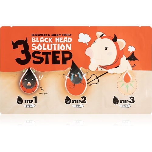 Milky Piggy 3 Step Black Head Solution tratamiento trifásico para puntos negros 1 ud - Elizavecca - Modalova