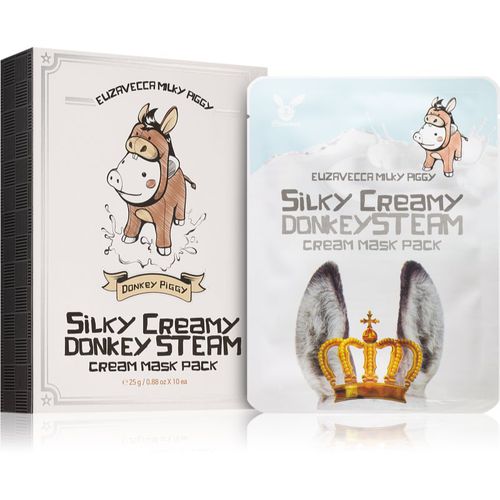 Milky Piggy Silky Creamy Donkey Steam Mask Set di maschere di tessuto nutriente e idratante 10x25 ml - Elizavecca - Modalova