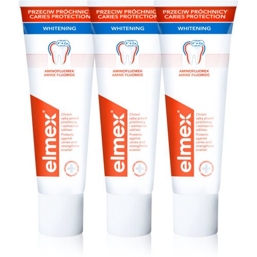 Caries Protection Whitening bleichende Zahnpasta mit Fluor 3x75 ml - Elmex - Modalova