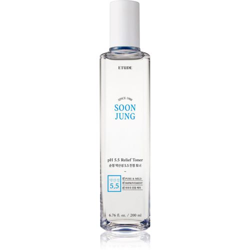 SoonJung pH 5.5 Relief Toner lozione tonica lenitiva viso per la rigenerazione della pelle 200 ml - ETUDE - Modalova