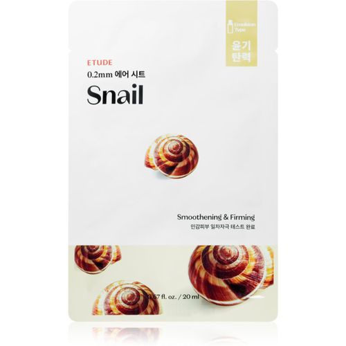 Therapy Air Mask Snail masacrilla de tejido efecto lifting con extracto de baba de caracol 20 ml - ETUDE - Modalova