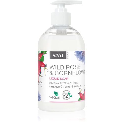 Wild rose & Cornflower jabón líquido cremoso para manos 500 ml - Eva Natura - Modalova