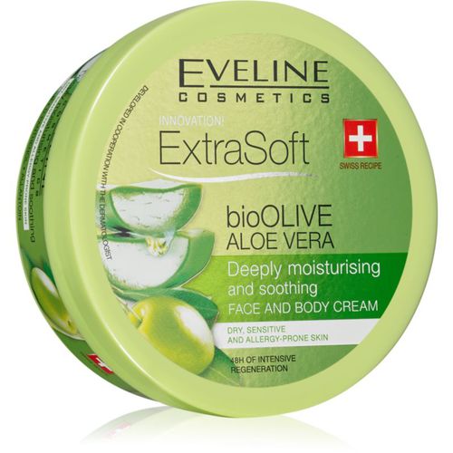 Extra Soft crema hidratante y calmante para pieles sensibles Bio Olive & Aloe Vera 175 ml - Eveline Cosmetics - Modalova