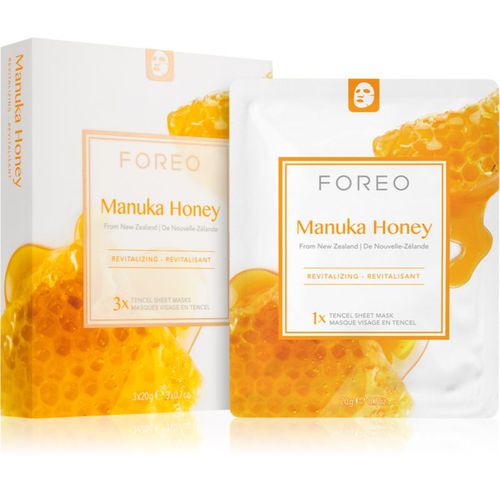 Farm to Face Sheet Mask Manuka Honey mascarilla hoja con efecto hidratante y revitalizante 3x20 ml - FOREO - Modalova