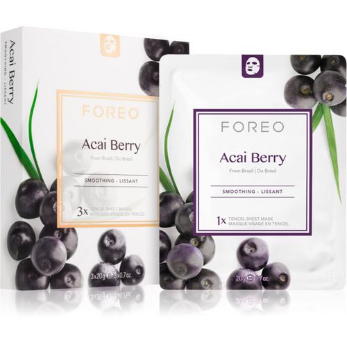 Farm to Face Sheet Mask Acai Berry Mascarilla de hoja antioxidante 3x20 ml - FOREO - Modalova