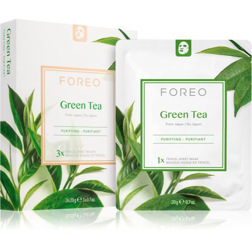 Farm to Face Sheet Mask Green Tea mascarilla hoja con efecto calmante para pieles mixtas 3x20 g - FOREO - Modalova