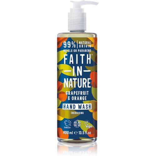 Grapefruit & Orange jabón líquido natural para manos 400 ml - Faith In Nature - Modalova