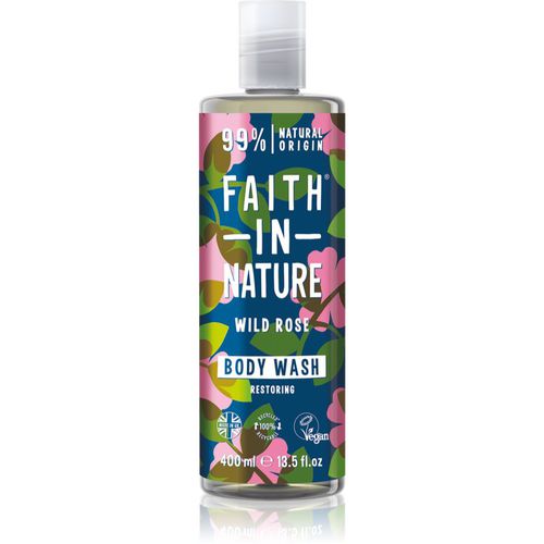 Wild Rose Natürliches Duschgel regeneriert die Hautbarriere 400 ml - Faith In Nature - Modalova