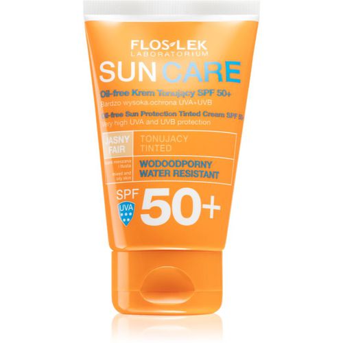 Sun Care Derma crema protectora con color para pieles grasas y mixtas SPF 50+ 50 ml - FlosLek Laboratorium - Modalova