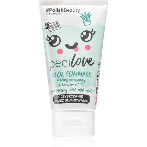 Peel Love Aloe exfoliante facial limpiador con AHA ácidos 75 ml - FlosLek Laboratorium - Modalova