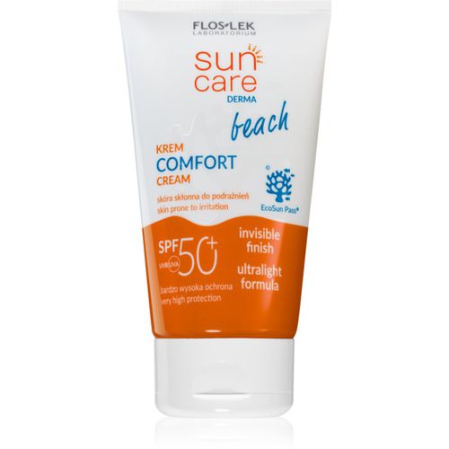 Sun Care Derma Beach crema facial protectora con textura ligera SPF 50+ 50 ml - FlosLek Laboratorium - Modalova