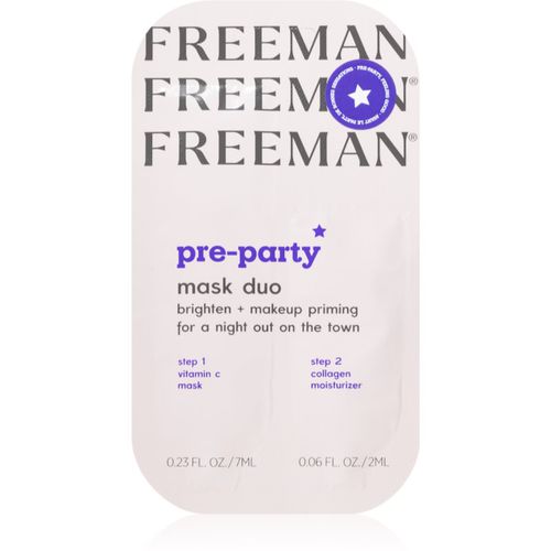 Pre-Party maschera illuminante viso duo 9 ml - Freeman - Modalova