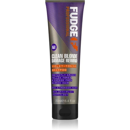 Clean Blonde Damage Rewind champú violeta matificante para cabello rubio y con mechas 250 ml - Fudge - Modalova