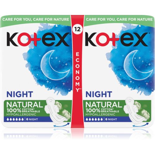 Kotex Natural Night compresas 12 ud - Kotex - Modalova