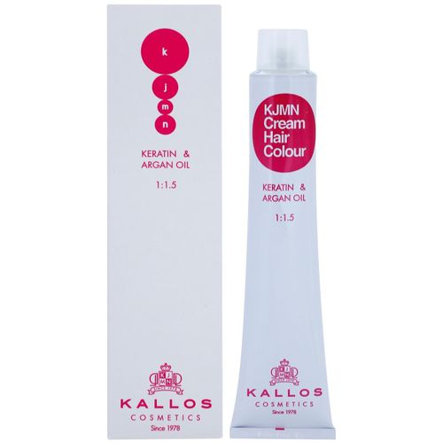 KJMN Professional Cream Hair Colour Keratin & Argan Oil Haarfarbe mit Keratin und Arganöl Farbton 0.44 Copper 100 ml - Kallos - Modalova