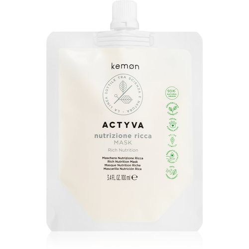 Actyva Nutrizone Ricca maschera intensa per capelli molto secchi 100 ml - Kemon - Modalova