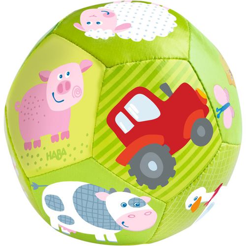 Baby Ball pelota de tela Farm 6 m+ 1 ud - Haba - Modalova