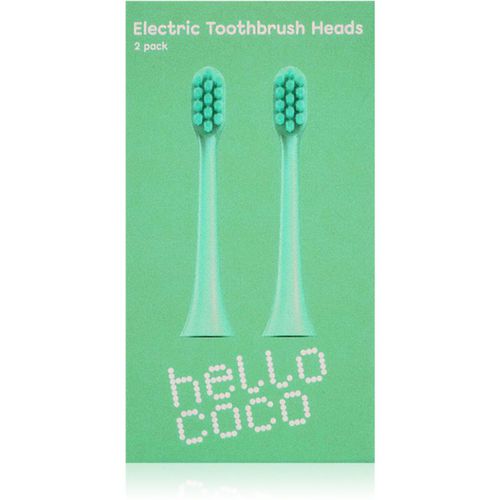 Electric Toothbrush Heads Green recambio para cepillo de dientes 2 ud - Hello Coco - Modalova