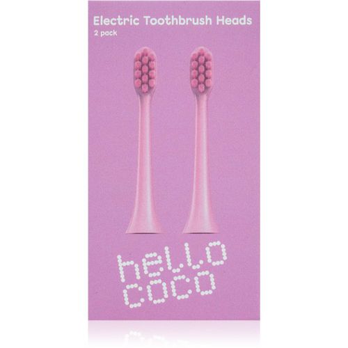 Electric Toothbrush Heads Pink recambio para cepillo de dientes 2 ud - Hello Coco - Modalova