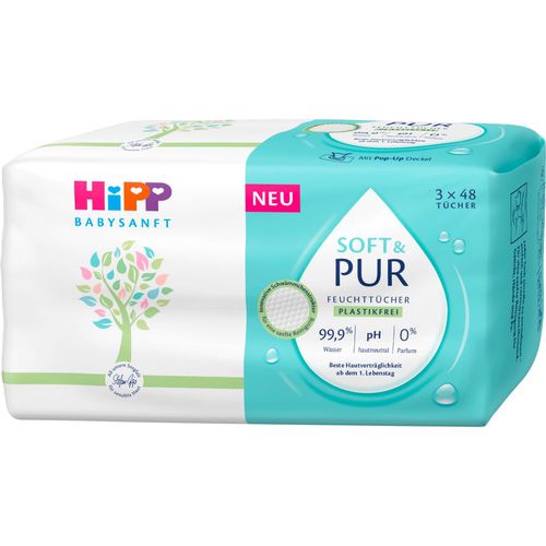 Soft & Pur salviette detergenti umidificate per neonati 3x48 pz - Hipp - Modalova