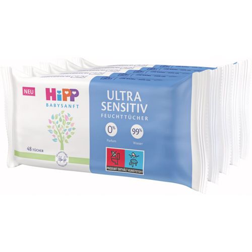 Babysanft Ultra Sensitive salviette umidificate per bambini 5x48 pz - Hipp - Modalova