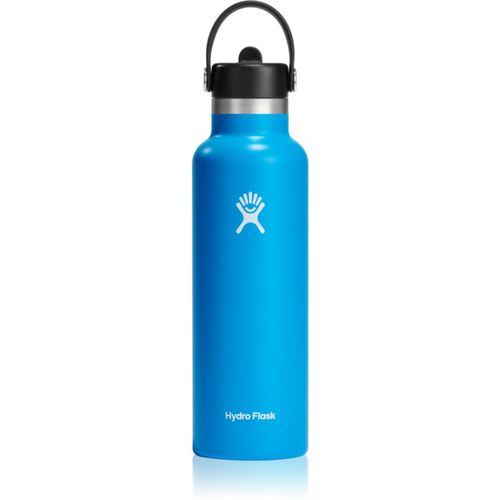 Standard Mouth Straw Cap botella termo color Blue 621 ml - Hydro Flask - Modalova