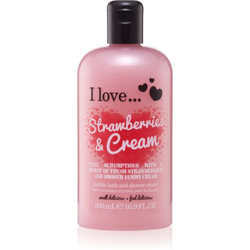 Strawberries & Cream crema per doccia e bagno 500 ml - I love... - Modalova