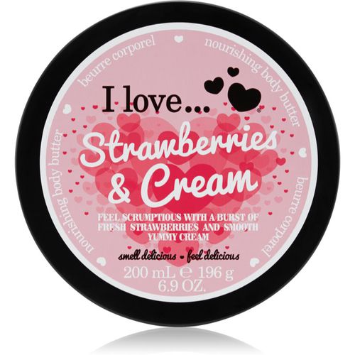 Strawberries & Cream burro corpo 200 ml - I love... - Modalova