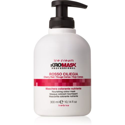 Ice Cream KroMask mascarilla nutritiva con color para resaltar el color del cabello Cherry Red 300 ml - Inebrya - Modalova